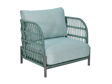 GINEVRA - Fabric garden armchair with armrests by CBdesign - view 2