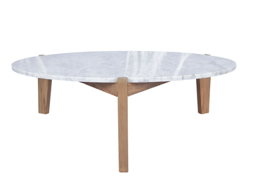 HERON - Low Carrara marble garden side table by CBdesign - view 2