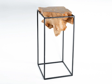 RUSTIC - Teak garden side table by CBdesign - view 2