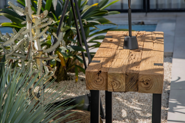 SAUVAGE - Rectangular teak garden console by CBdesign - view 3