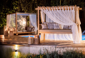 SAUVAGE - Canopy teak garden bed by CBdesign - view 3