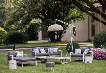 SHANA - Fabric sun lounger with armrests by CBdesign - view 3