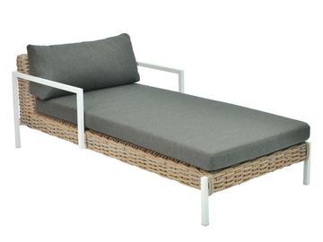 SHANA - Fabric sun lounger with armrests by CBdesign - view 2