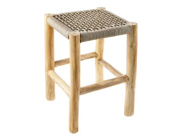 THEO - Low teak garden stool by CBdesign - view 2