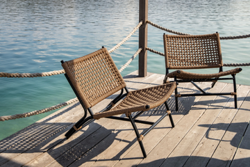 VIENNA RELAX - Garden aluminium and syntetic rope easy chair by CBdesign - view 3