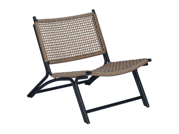 VIENNA RELAX - Garden aluminium and syntetic rope easy chair by CBdesign - view 2