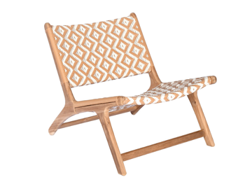VIENNA RELAX - Garden teak and synthetic fabric easy chair by CBdesign - view 2