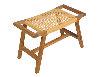 ZOCO - Low Vienna straw garden stool by CBdesign - view 2