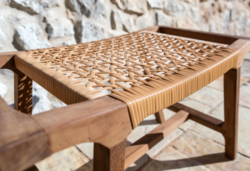 ZOCO - Low Vienna straw garden stool by CBdesign - view 3