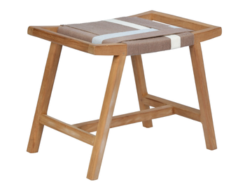 ZOCO - Low teak garden stool by CBdesign - view 2