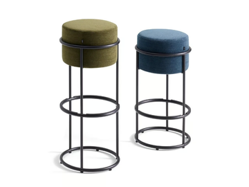 DROP - Fabric barstool with footrest by Cor - view 3