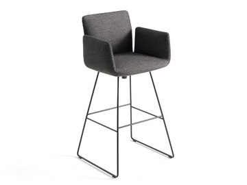 JALIS - Swivel high fabric stool by Cor - view 2