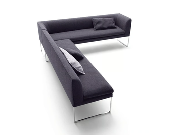 MELL - Corner fabric bench with back by Cor - view 2