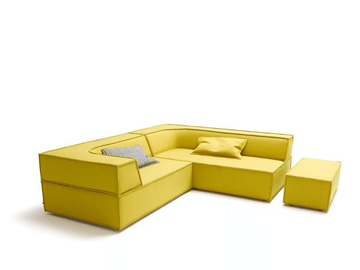 TRIO - Corner sectional fabric sofa by Cor - view 2