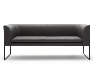 MELL - Upholstered leather bench with back by Cor - view 2