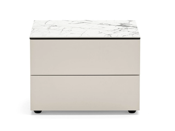 UNIVERSAL - Wooden bedside table with drawers by Calligaris - view 2