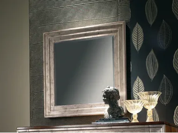 ÉTOILE NIGHT - Wall-mounted framed rectangular silver leaf mirror by Cantiero - view 2