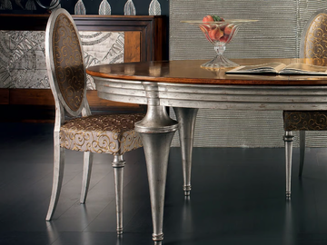 ÉTOILE DAY - Medallion silver leaf chair by Cantiero - view 2