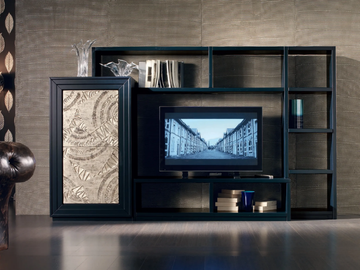 ÉTOILE DAY - Sectional silver leaf storage wall by Cantiero - view 2