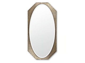 MARYLIN - Oval wall-mounted wrought iron mirror by Cantori - view 2
