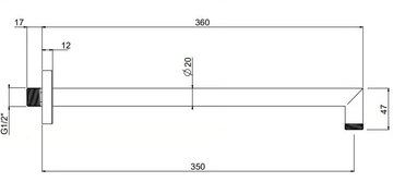 SPIGOLO 20040C40/35-CR (0001) - Wall-mounted shower arm by Carimali - view 3