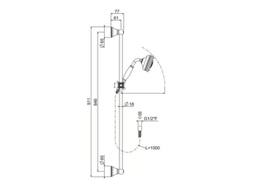 COLONIAL H90 DOCCIA OLD AMERICA - Shower panels by Carimali - view 3