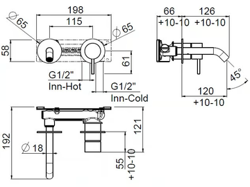 NAVIS 0-NVS2700EST-316 - Wall-mounted stainless steel washbasin mixer by Carimali - view 3