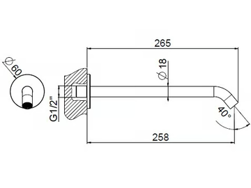NAVIS 0-NVS2901-316 - Wall-mounted stainless steel sink spout by Carimali - view 3