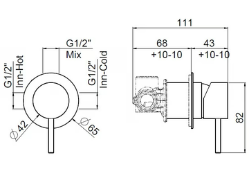 NAVIS 0-NVS4700EST-316 - Single handle stainless steel shower mixer by Carimali - view 3