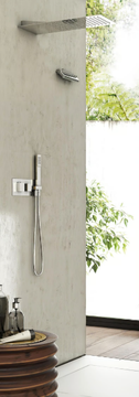 EL'IT 26855-CRX - Wall-mounted extra flat stainless steel rain shower by Carimali - view 3