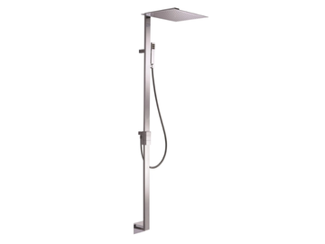 VEHLA 00-1102-CR/00-1103-CR - Wall-mounted shower panel with overhead shower by Carimali - view 2