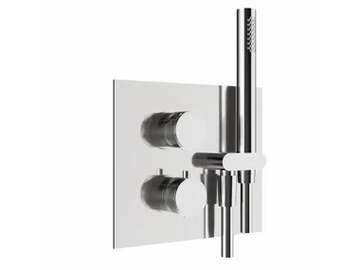 RACE 0-RCE5112EST-CR / 0-RCE5113EST-CR - Recessed thermostatic shower mixer with hand shower by Carimali - view 2