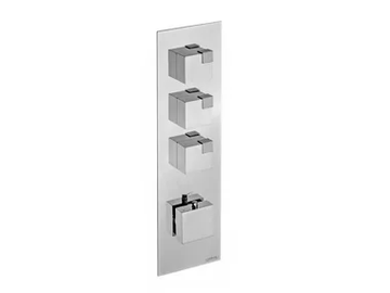 OCUBE 0-OCB4202EST-CR - Recessed thermostatic shower mixer with plate by Carimali - view 2