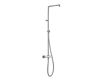 RIGOLETTO SQUARE 00-0800Q-CR/00-0900Q-CR - Wall-mounted thermostatic shower panel with diverter by Carimali - view 2