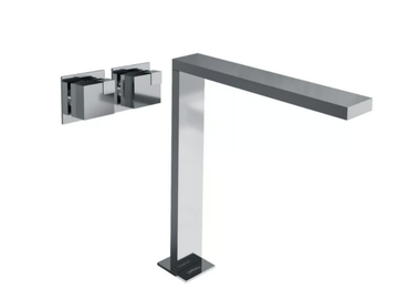 OCUBE 0-OCB1502EST-CR - 3 hole High washbasin mixer with individual rosettes by Carimali - view 2