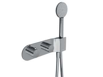 QTIME 0-QTM5101EST-CR/0-QTM5102EST-CR - Recessed thermostatic shower mixer with hand shower by Carimali - view 2