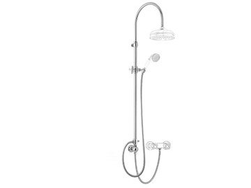 TELESCOPIC COLONIAL 00020/ID / 00020/ED - Wall-mounted shower panel with diverter by Carimali - view 3