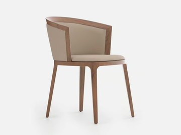 ADRIA - Upholstered wooden chair with armrests by Casa - view 2