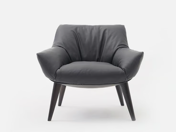 BELFIORE III - Leather armchair with armrests by Casa - view 2