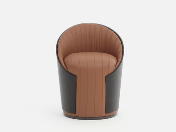 FONTE - Upholstered round pouf by Casa - view 3