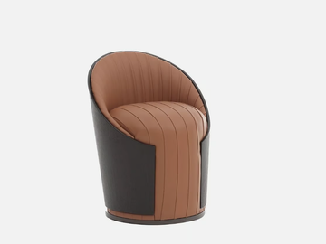 FONTE - Upholstered round pouf by Casa - view 2