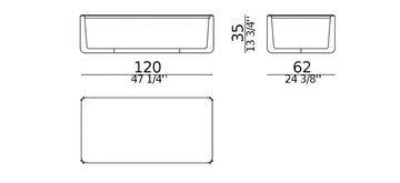 PLATI - Rectangular wooden coffee table by Casa - view 3