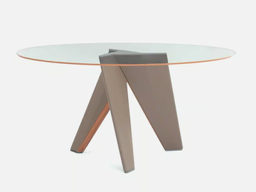 BARRAFRANCA - Round glass dining table by Casa - view 2