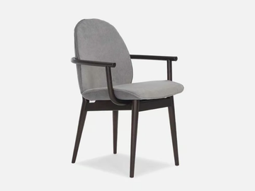SELIANO - Upholstered wooden chair with armrests by Casa - view 2