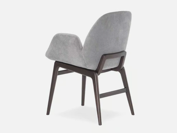 SOTTERA - Upholstered wooden restaurant chair with armrests by Casa - view 3
