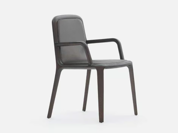 VIDOR - Upholstered wooden restaurant chair with armrests by Casa - view 2