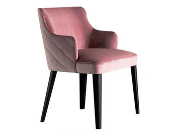 ROYALE QUILT - Upholstered fabric chair with armrests by Casamilano - view 2