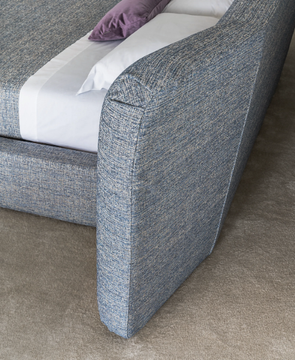 ROYALE - Fabric double bed with upholstered headboard by Casamilano - view 3