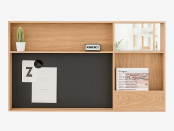 ARCA LARGE - Magnetic oak dry erase board by Case - view 3