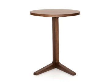 CROSS - Round walnut side table by Case - view 3